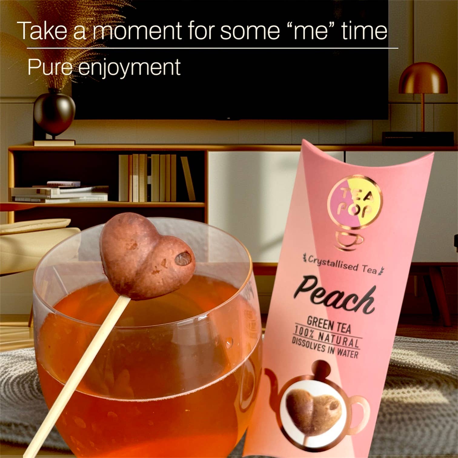 Thé gourmet pêche sur bâtonnet - À l'unité