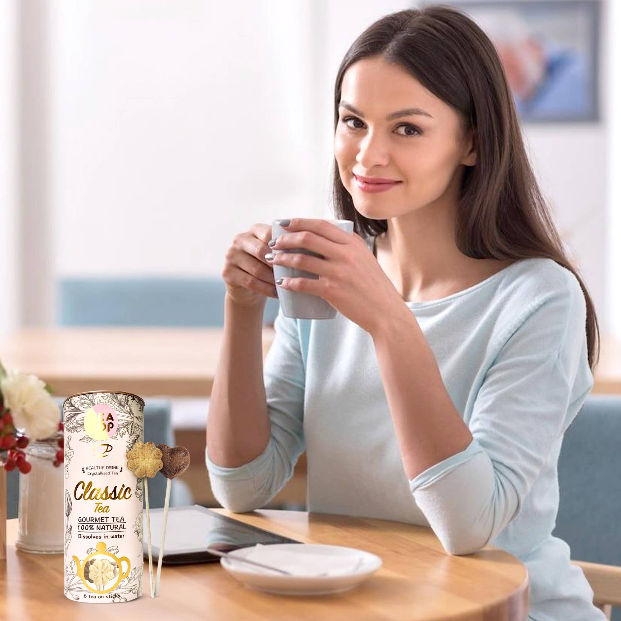 Thé classique sur bâtonnet – infusion gourmande 100 % naturelle cristallisée