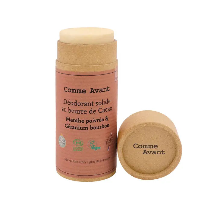 Déodorant solide géranium bourbon & menthe poivrée
