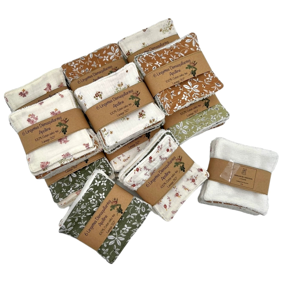 Lingettes démaquillantes écolo - Lot de 6