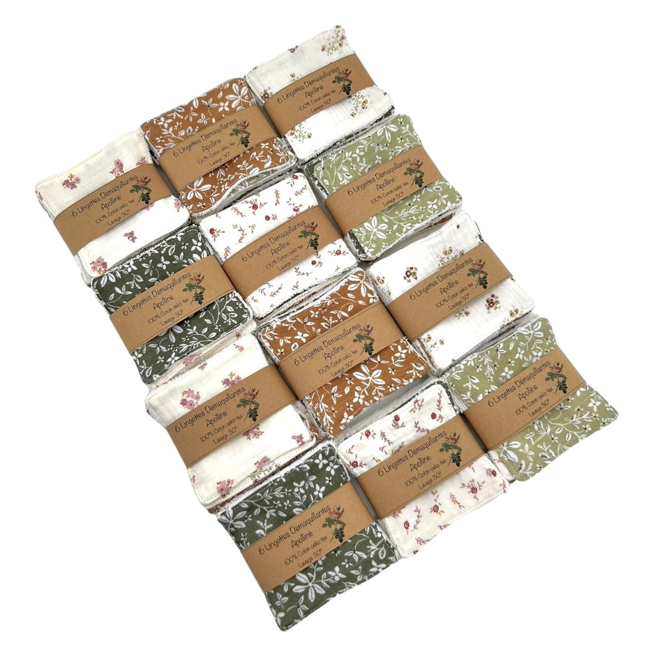 Lingettes démaquillantes écolo - Lot de 6