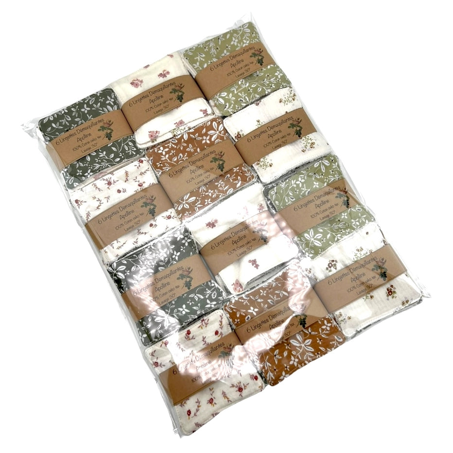 Lingettes démaquillantes écolo - Lot de 6